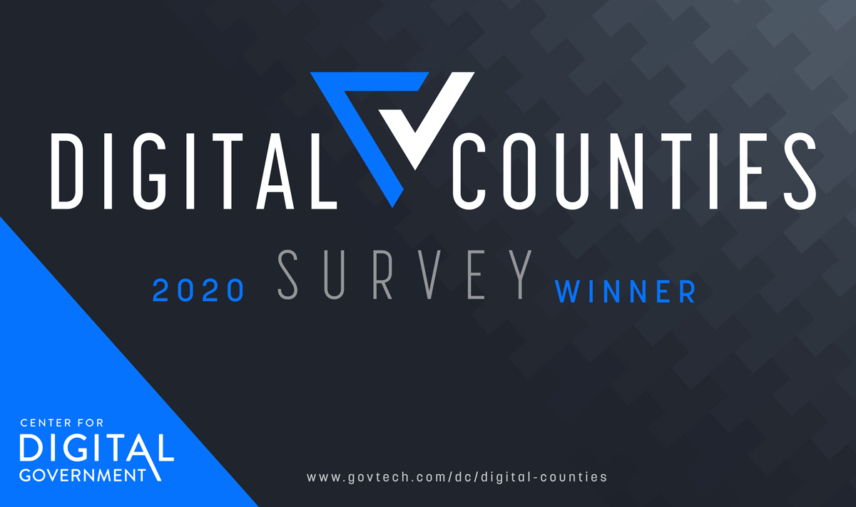 2020 Digital Counties Winner Banner from the 2020 Digital Counties Awards