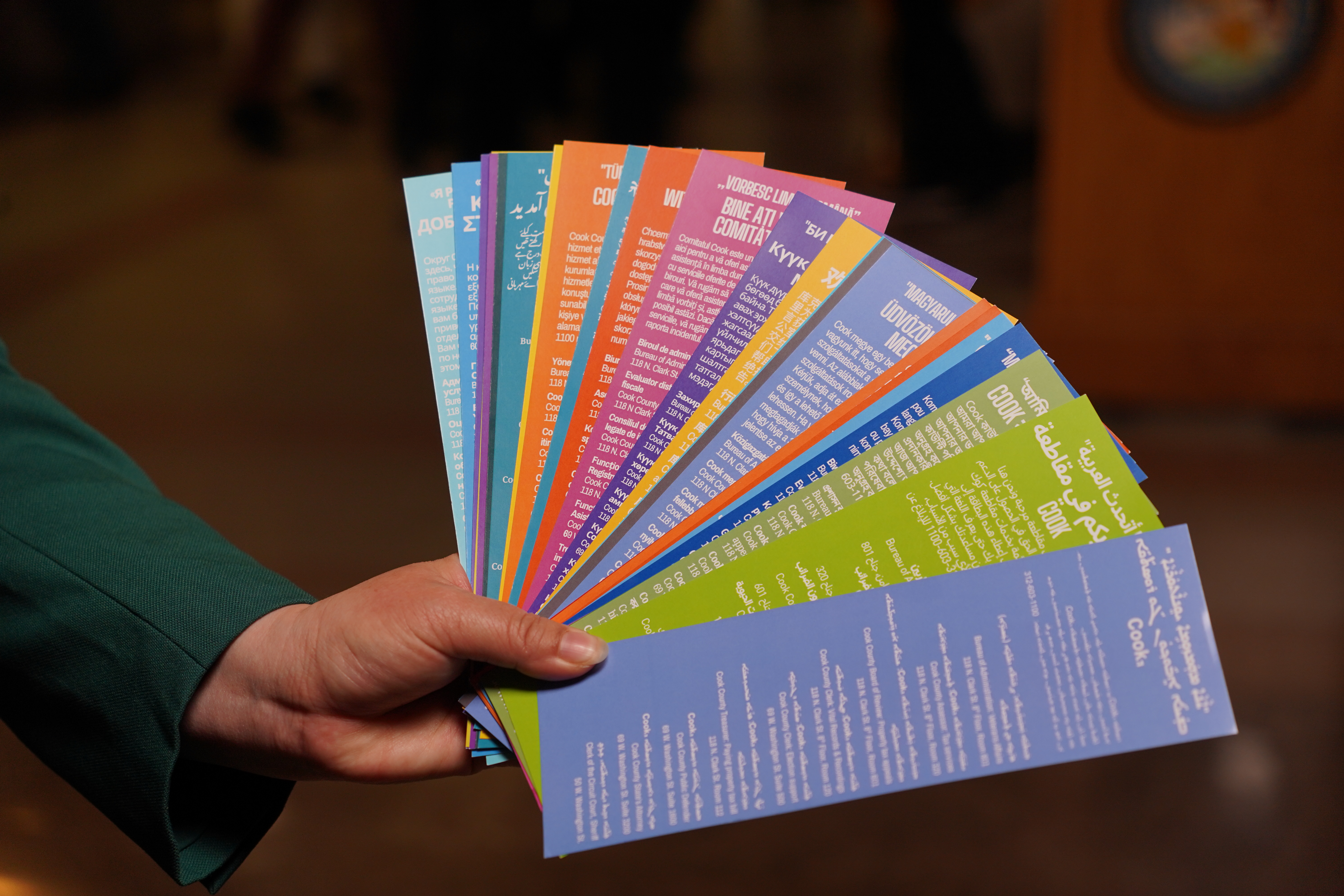 Cook County Language cards