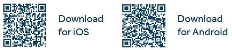 Guardian Dental App QRCodes downloads for iOS and Android