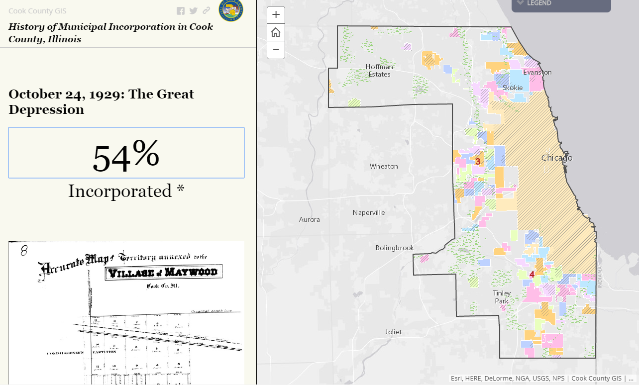 Image of the Municipal Incorporation Story Map