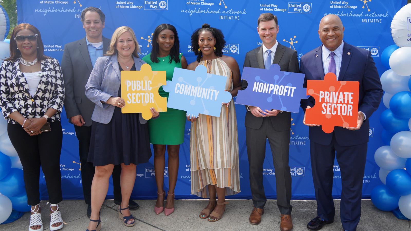 Photo of Cook County United Way press conference 