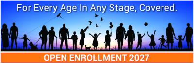 2027 Open Enrollment Logo of different people of all ages