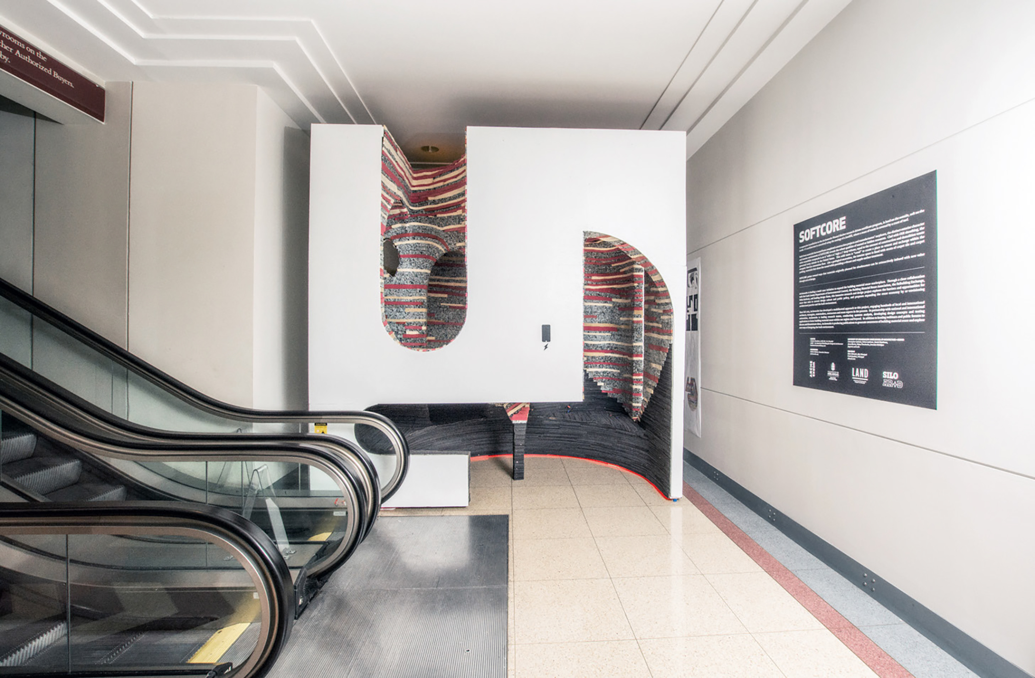 Exterior of the SOFTCORE installation at NeoCon 2016.
